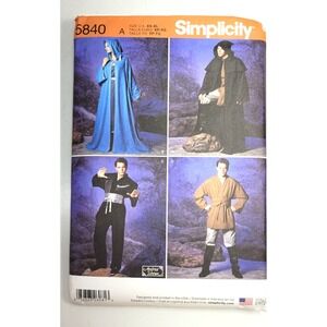 Simplicity Sewing Pattern‎ 5840 S XS - XL Factory Fold Uncut